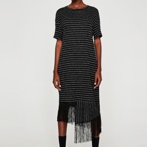 Zara Tweed black dress